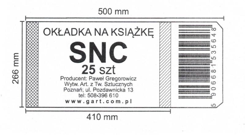 Okładki na podręcznik SNC (25) Greg S-38 (wym. 266x410-500)
