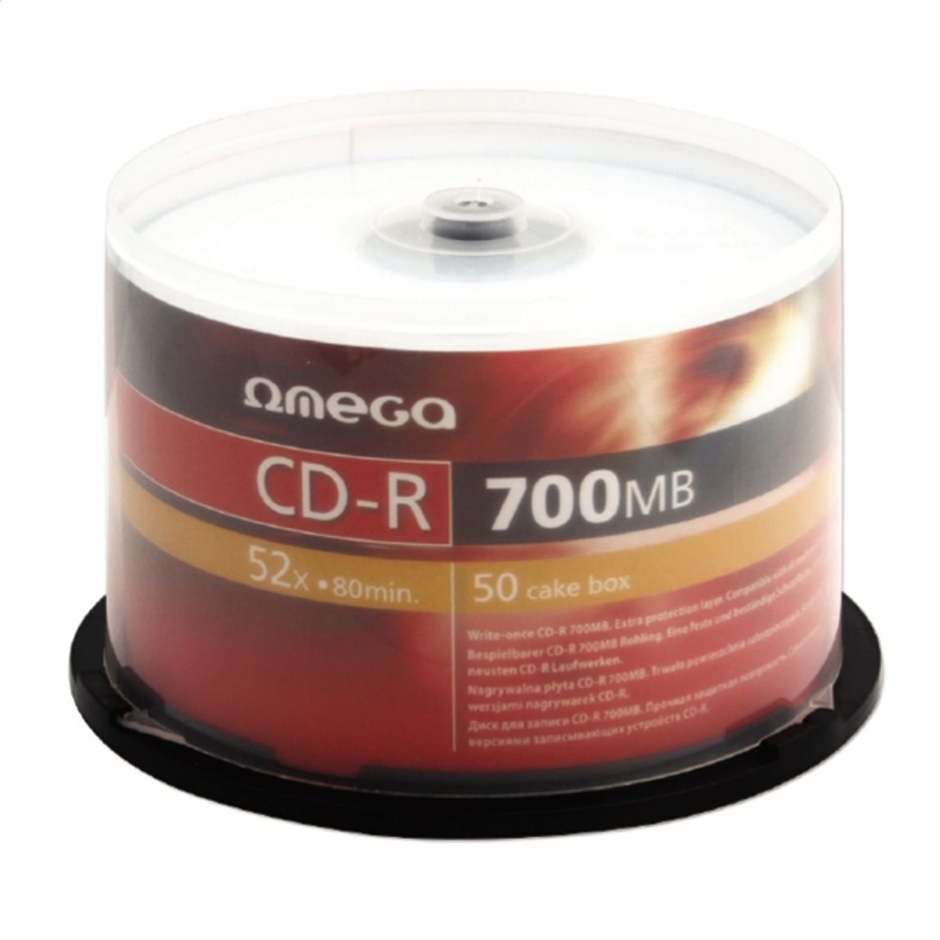 PŁYTA CDR 700MB OMEGA 52X CAKE/50 56352