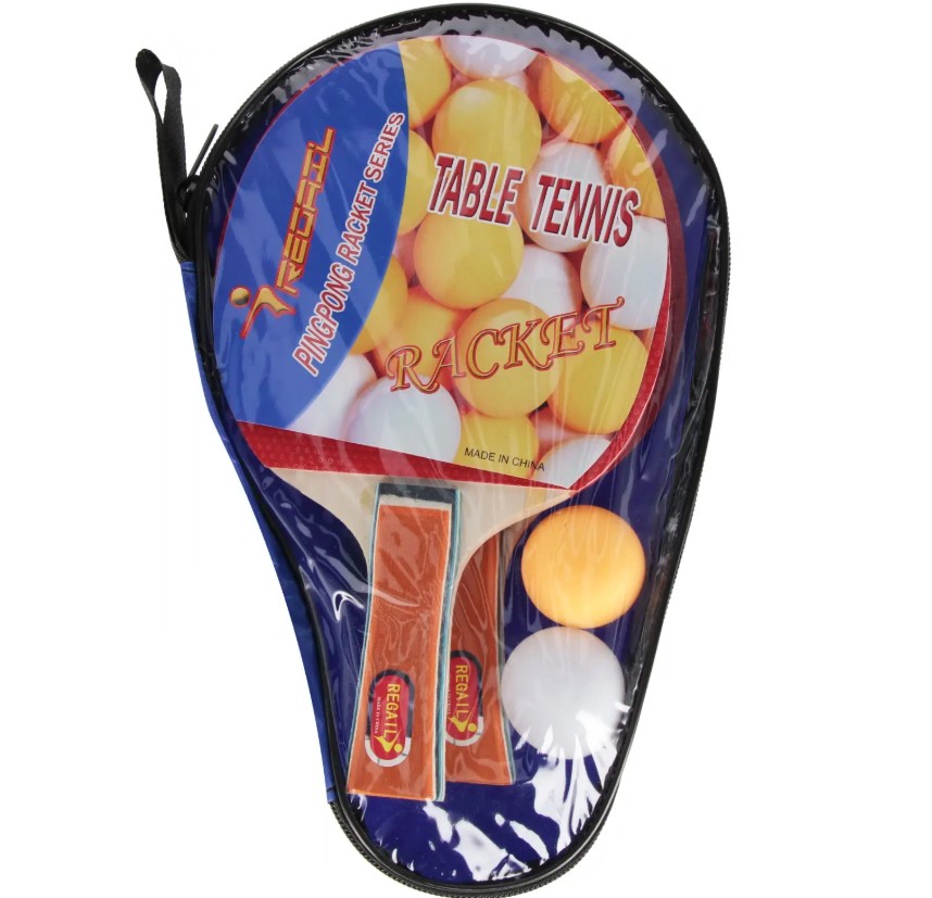 Ralkietki do Ping-ponga + 2 piłki w pokrowcu 576994 Euro-Trade