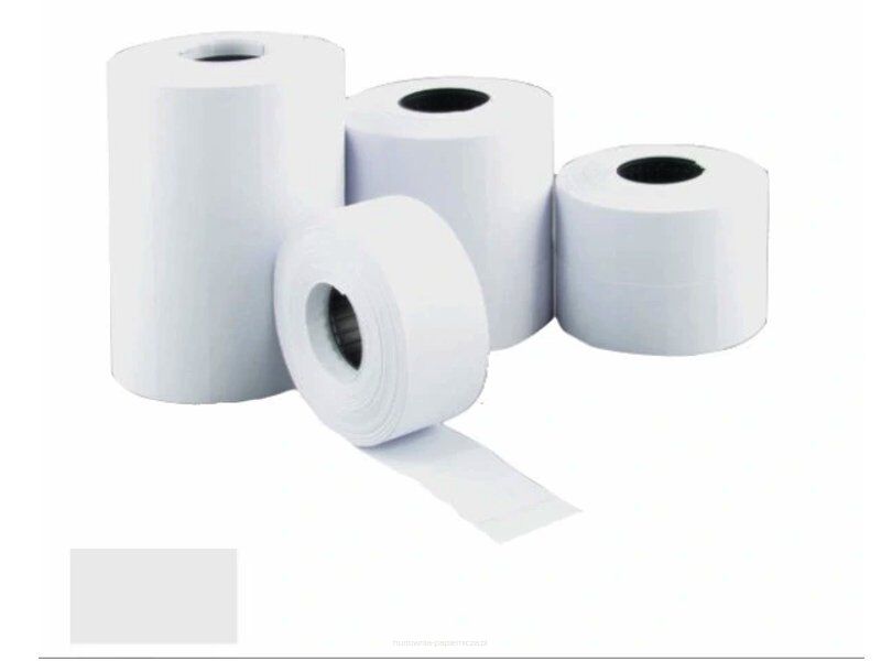Taśma do metkownicy (5) jednorzędowa prosta (22x12) biała ( MHK) Kal-Pack