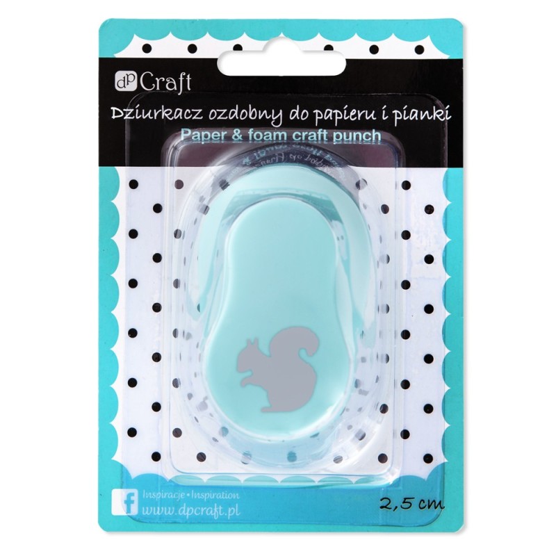 Dziurkacz ozdobny do papieru i pianki 2,5 cm wiewiórka JCDP-110-017 Dalprint