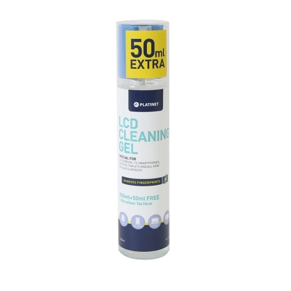 Żel do czyszcz. LCD 200ml + 50ml prom. + ściereczka mikrofibra
