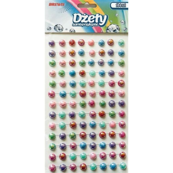 Dżety samoprzylepne perłowe DS101 Brewis