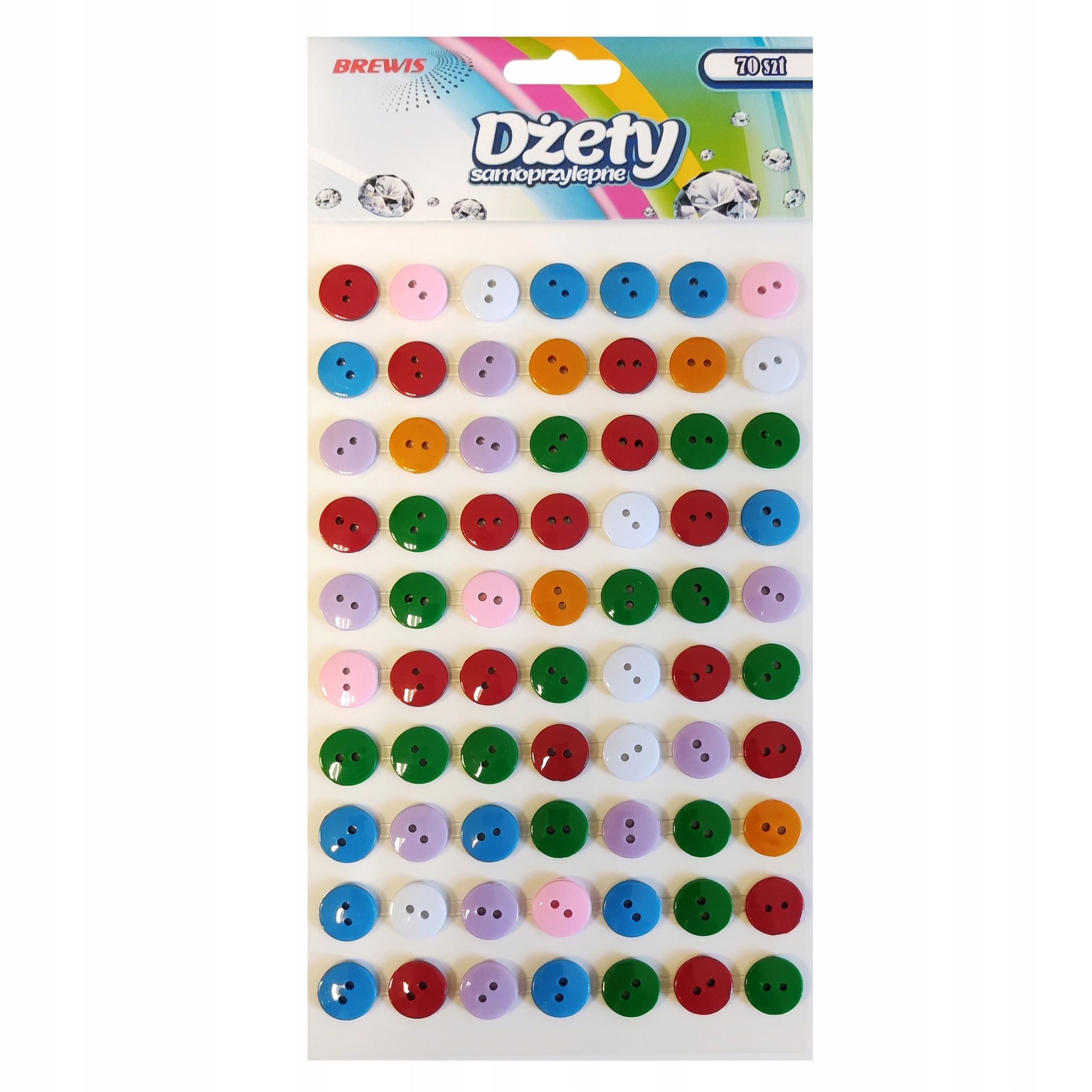 Dżety samoprzylepne guziki DS105 Brewis