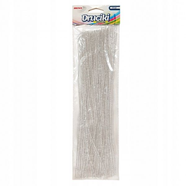 Druciki kreatywne DR45 jasny srebrny met Brewis