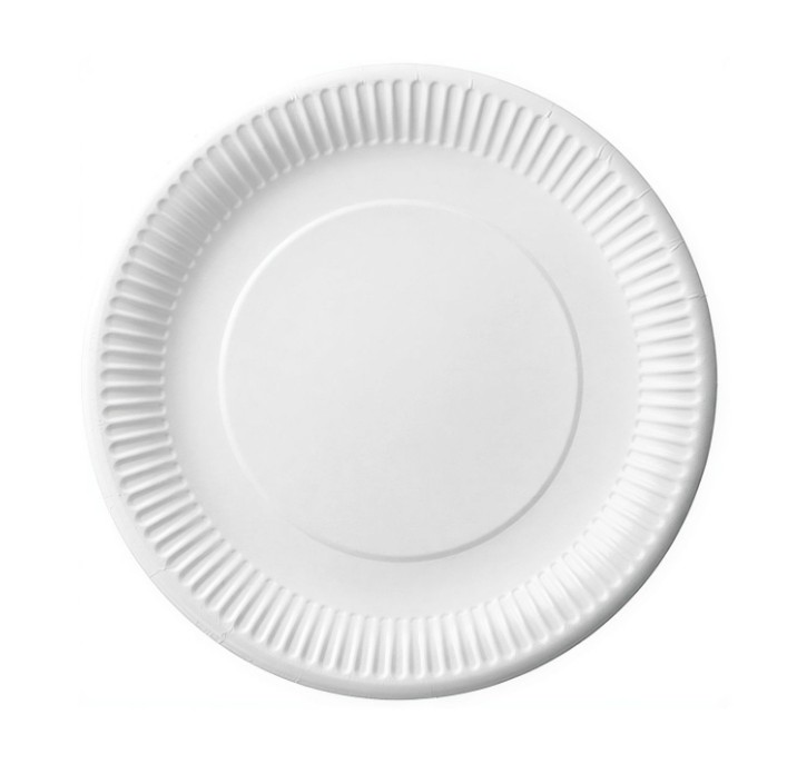 Talerz papierowy biały 23cm (100szt) T23 AJK
