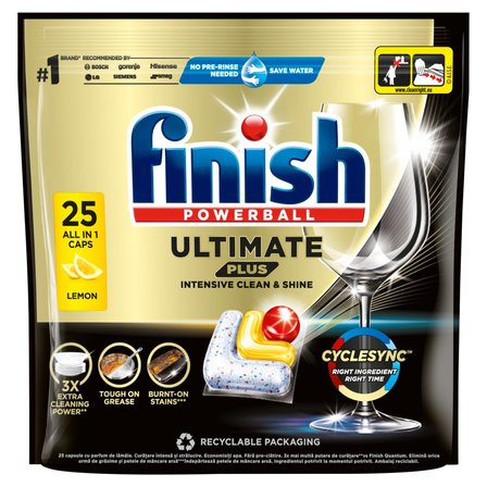 Kapsułki do zmywarki Finish Ultimate Plus  All-in-1 25szt. Lemon / Fresh