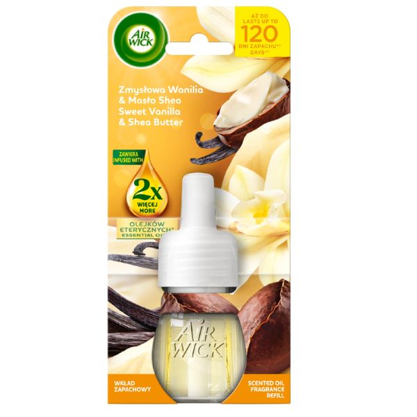 Air Wick elektryczny wkład 19ml Zmysłowa Wanilia & Masło Shea