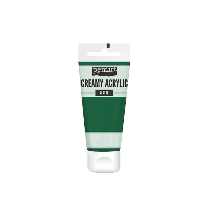 Farba Pentart akrylowa cream mat 60ml zielona