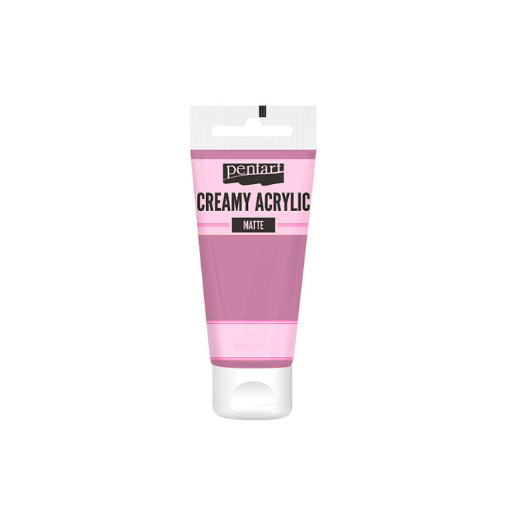 Farba Pentart akrylowa cream mat 60ml różowa