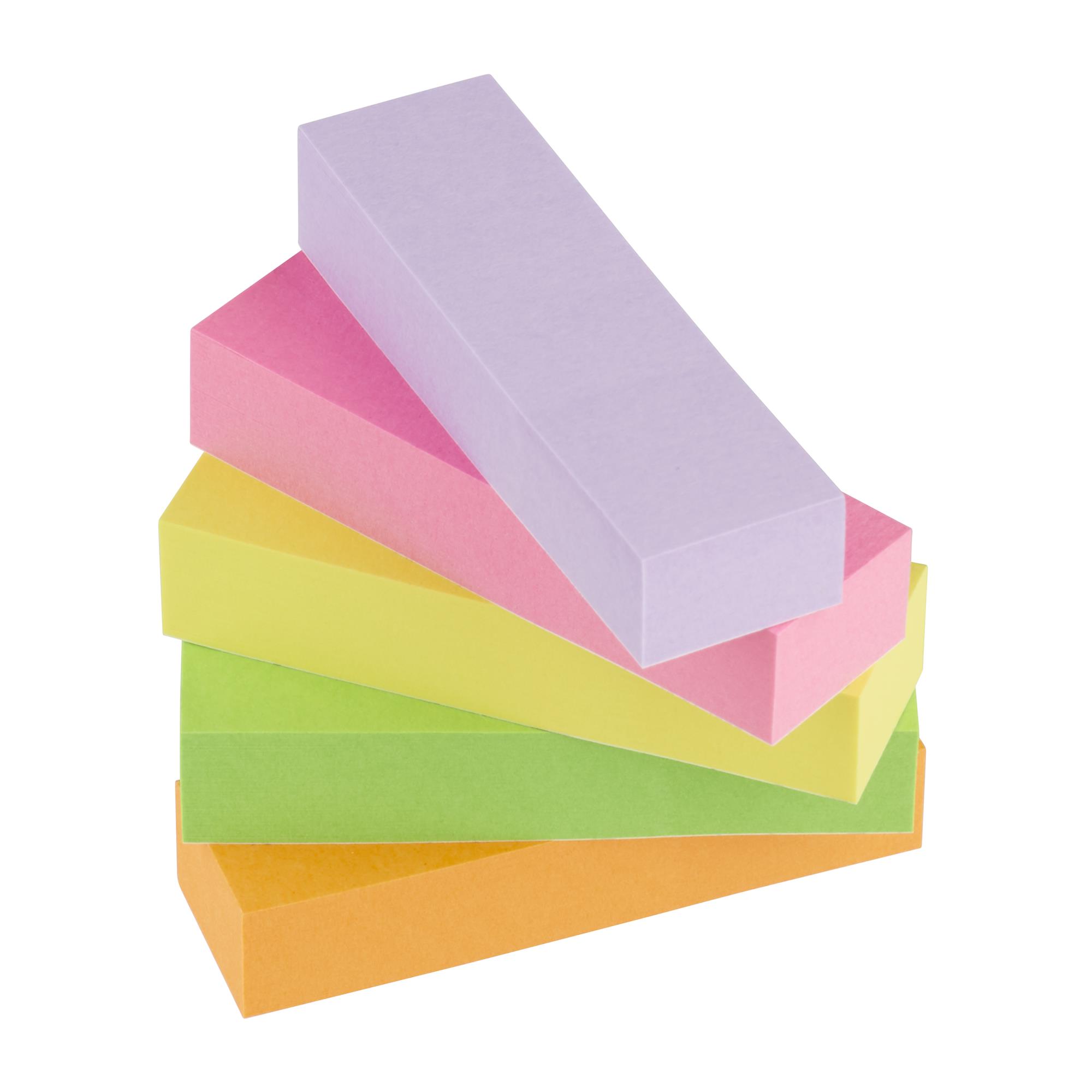 Zakładki indeksujące Post-it neonowe 5kol. 15x50mm 5x100