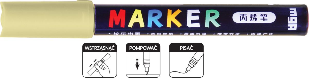 Marker akrylowy 1-2mm żółty neapolitański MG APL401-16