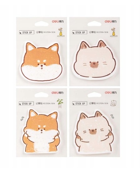 Notes samoprzylepny piesek Shiba DELI E21534_shiba WPC
