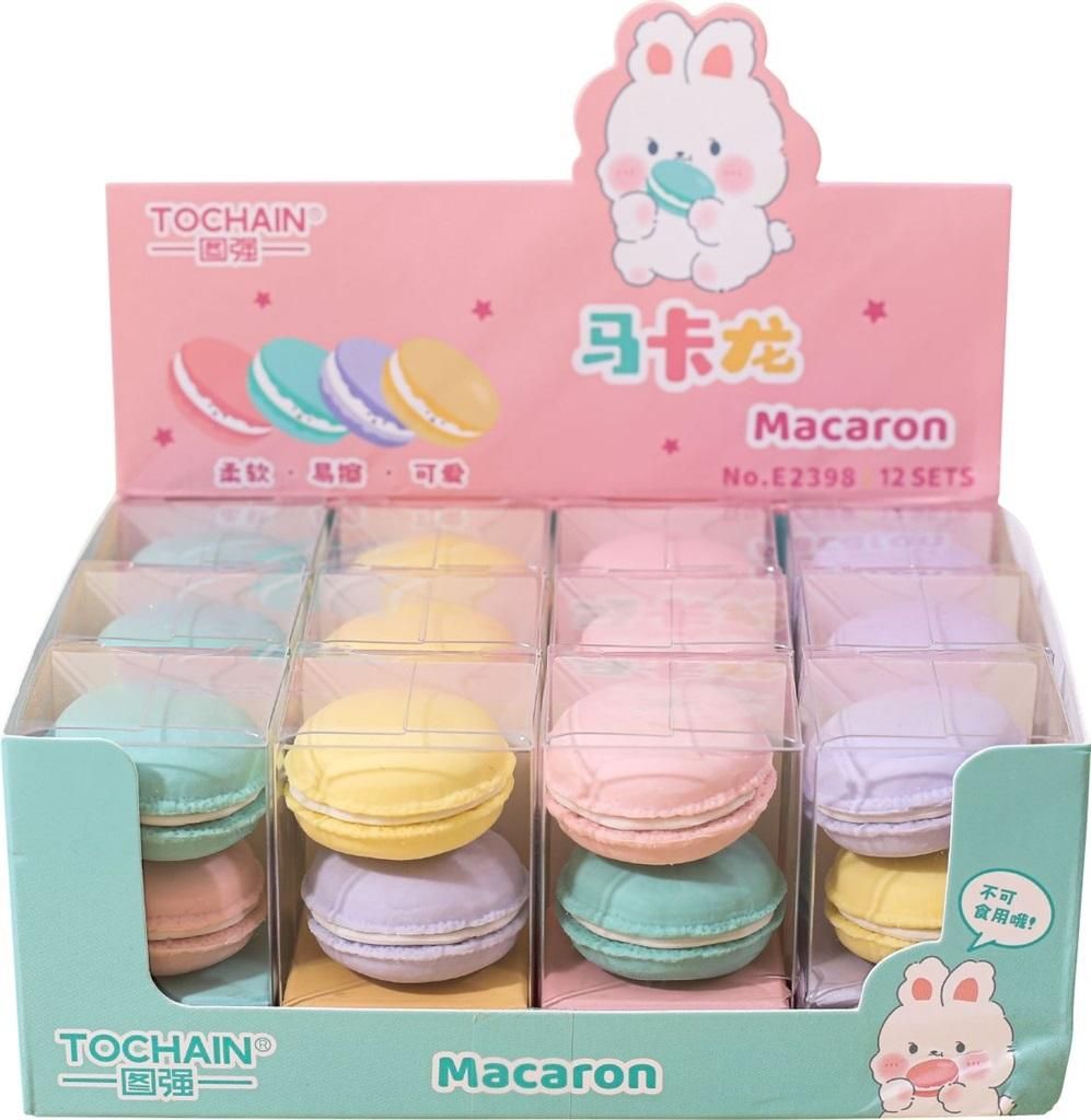 Gumka do ołówka Macaron 2szt TO E2398 GDD