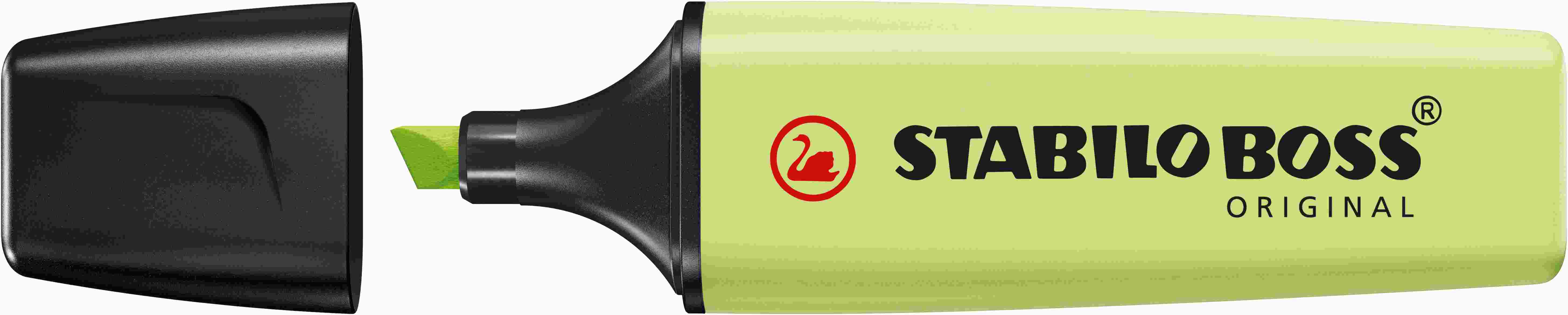Zakreślacz Stabilo Boss pastelowy limonkowy