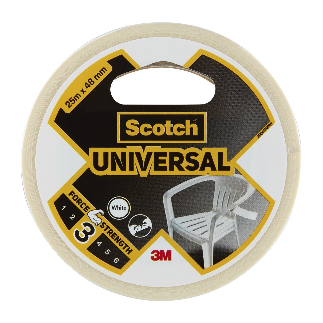 Taśma naprawcza uniwersalna 25mm x 48mm biała Scotch
