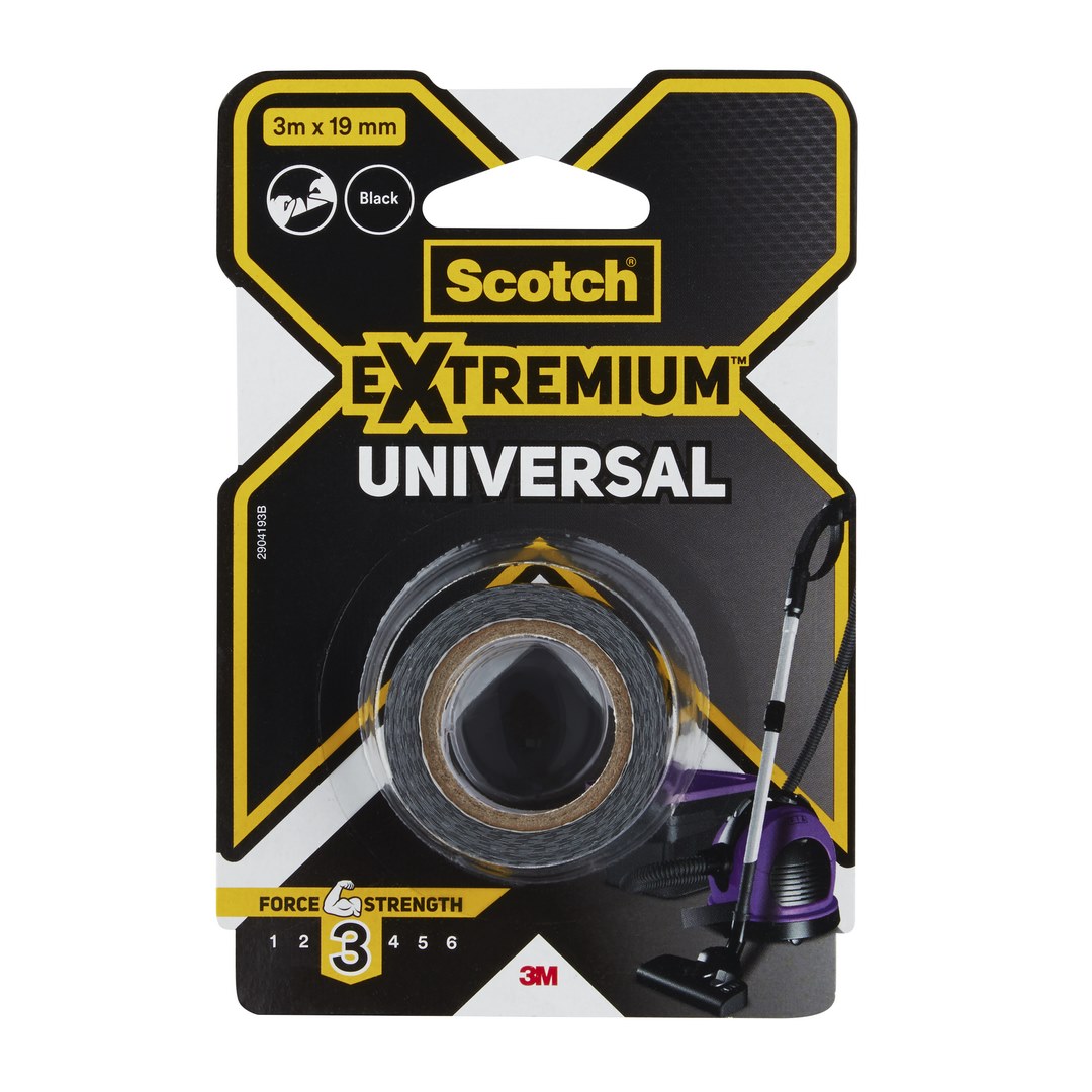 Taśma naprawcza uniwersalna 3mm x 19mm czarna Scotch
