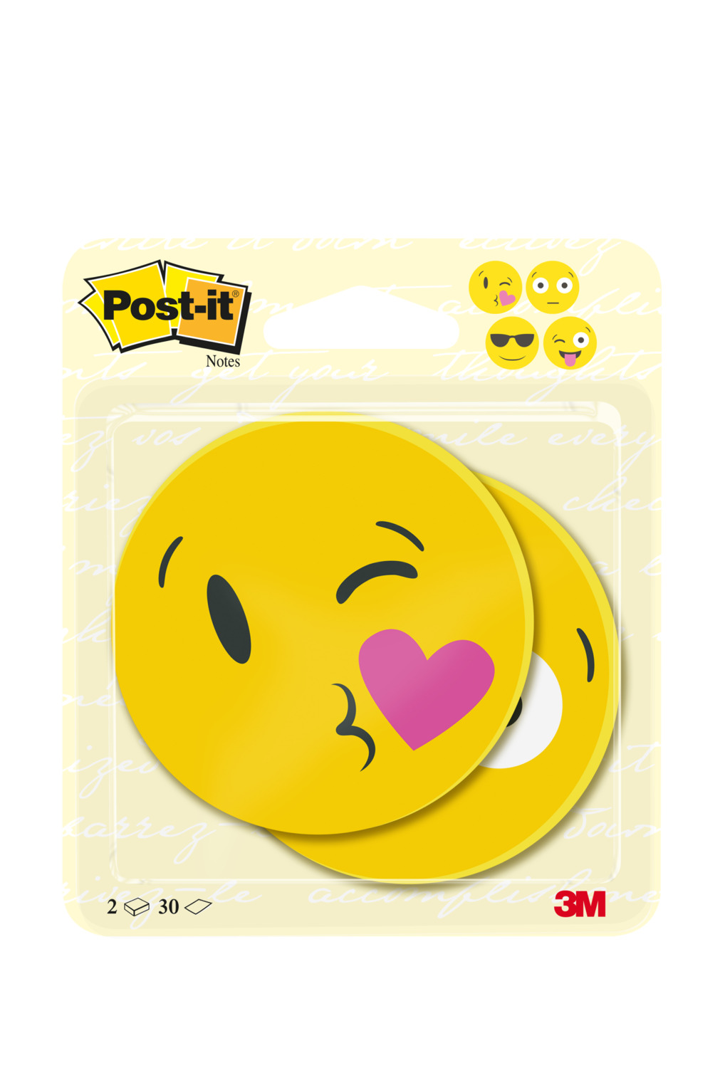 Karteczki samoprzylepne Post It Emotikony 2x30k