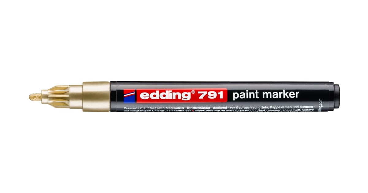 Marker lakierowy Edding 791 złoty