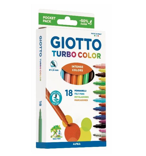 Zestaw pisaków Giotto Turbo Kolor 18szt 073400