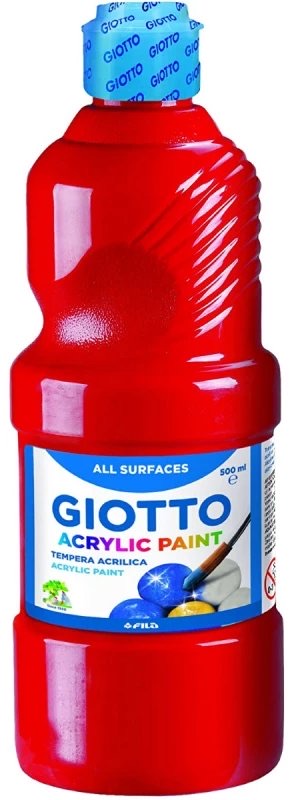 Farba akrylowa 500ml. czerwona Giotto  533708 FILa