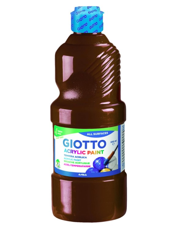 Farba akrylowa 500ml.brązowa Giotto 533728 FILa