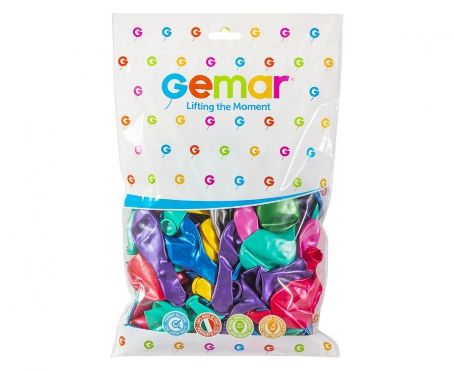 Balony mix kolorów metalizowane śr. 80cm (100szt) GoDan