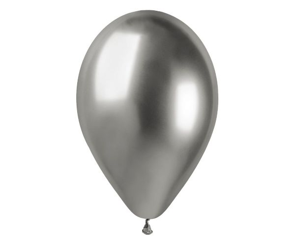 Balony GB120 shiny 13" - srebrne 5szt GB120/89/5 GoDan