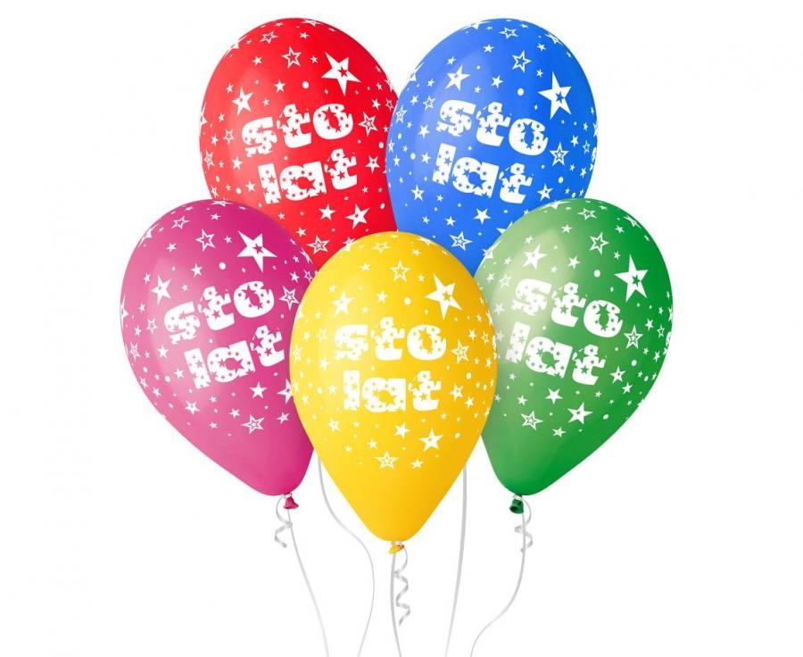 Balony Premium ,,Sto lat" śr. 30 (5szt) GoDan