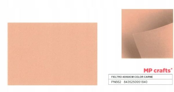 Filc dekoracyjny 40X60CM cielisty PN662 MP