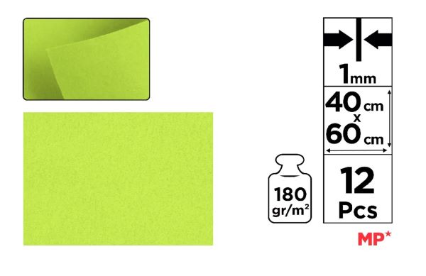 Filc dekoracyjny 40X60CM żółto-zielony PN665 MP