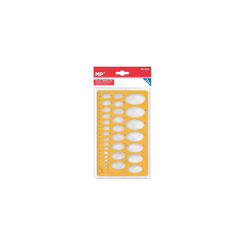 Szablon do rysowania - elipsy 21cm PL013 MP