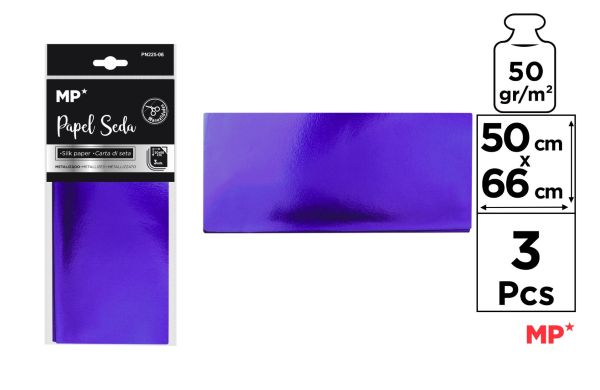 Papier metalizowany granatowy 50x66 50g/m2 PN225-06 MP