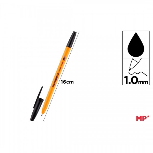 Długopis czarny 1mm MP