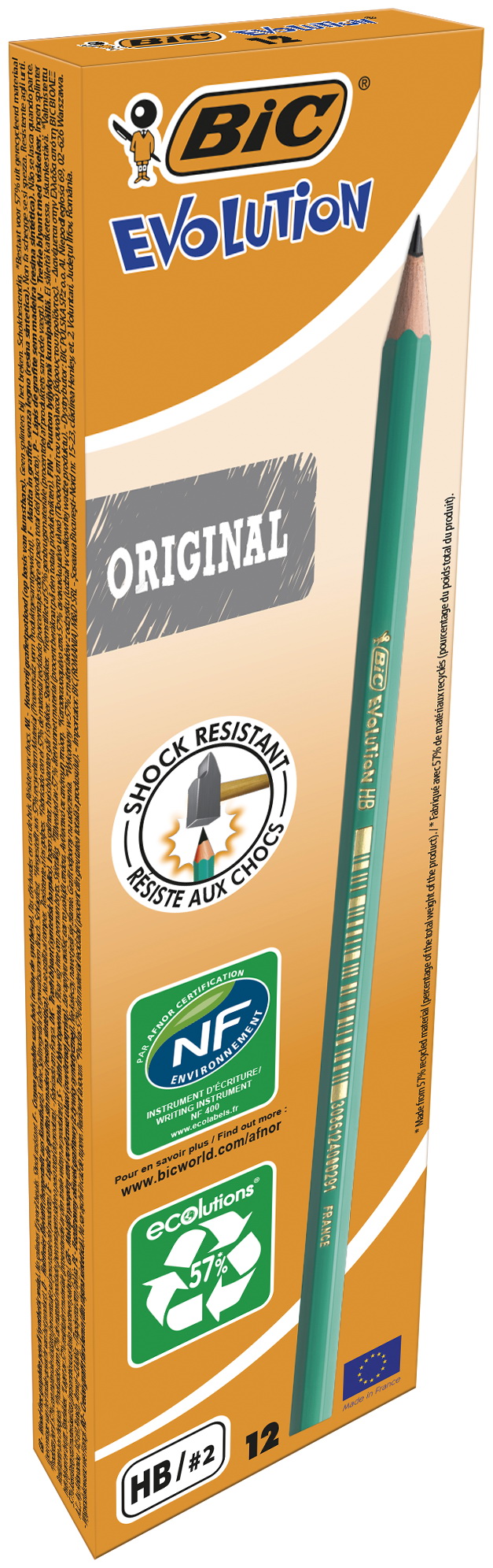 Ołówek BIC Evolution Orginal bez gumki 12szt.