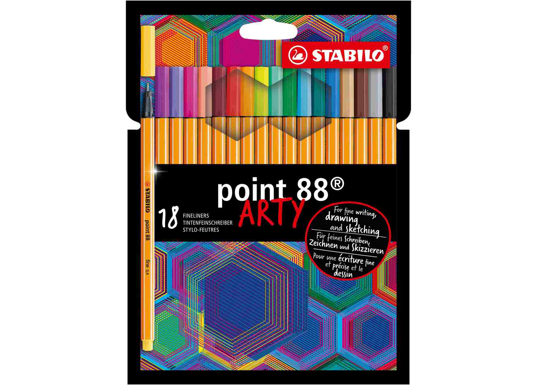 Cienkopis Stabilo Point 88 ARTY 18 kolorów
