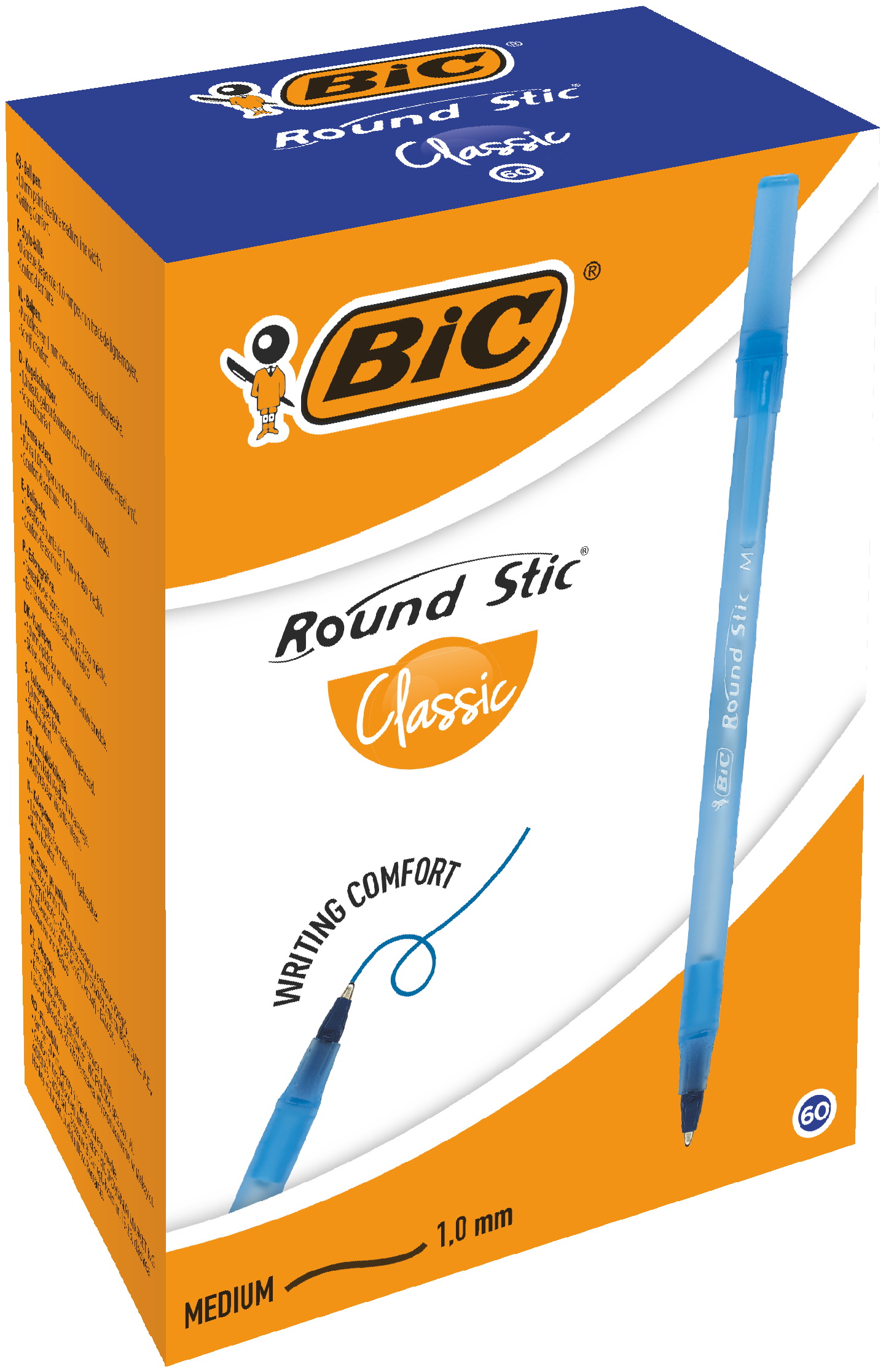 Długopis BIC Round Stic Classic niebieski 60szt.