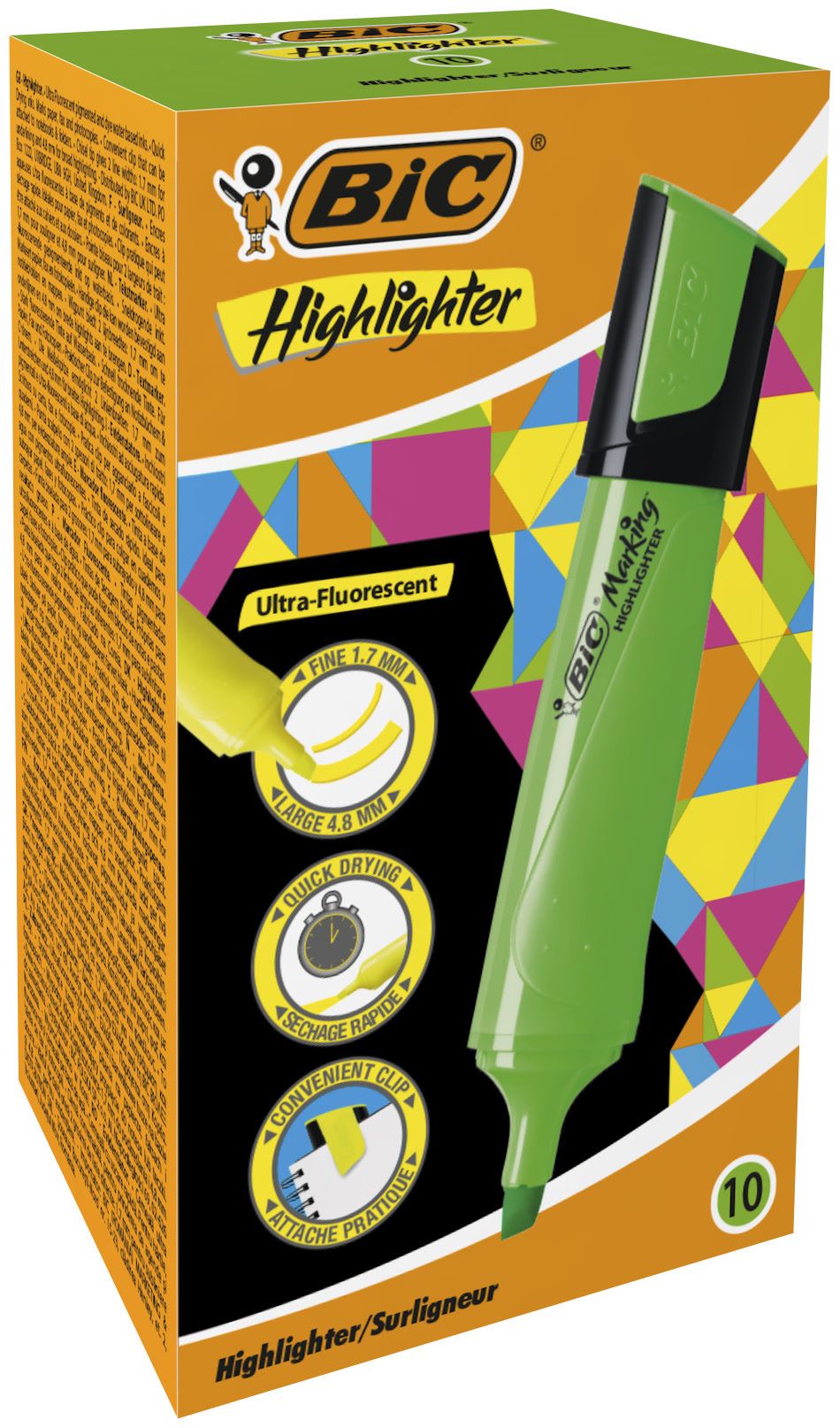 Zakreślacz BIC Highlighter Flat 1szt. zielony