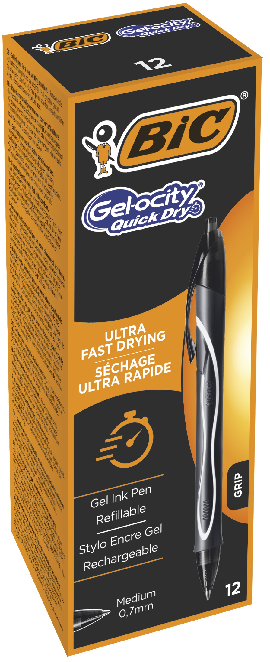 Długopis żelowy BIC Gelocity Quick Dry czarny