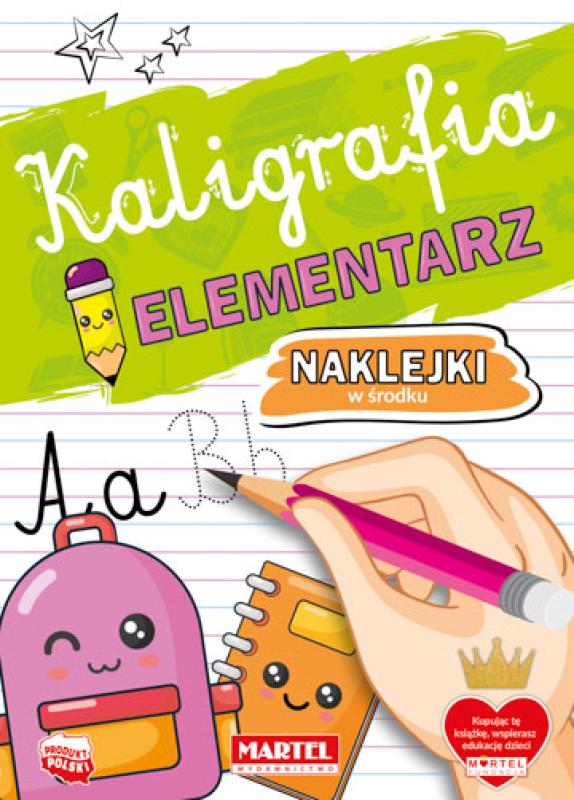 Kaligrafia Elementarz z naklejkami Martel