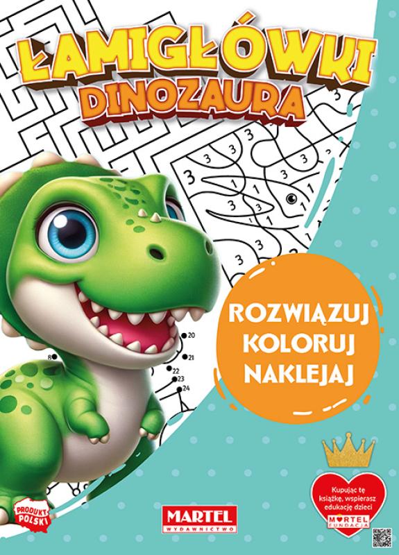 Łamigłówki dinozaura z naklejkami Martel