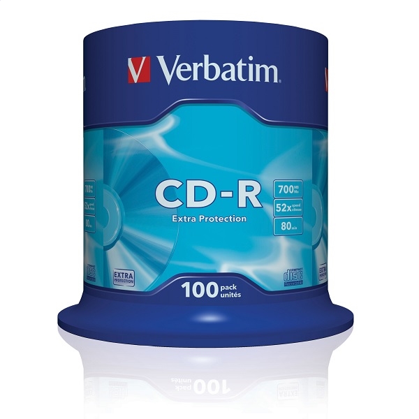 Płyta CD-R Verbatim 700MB x52 Cake Extra Protection 100szt.