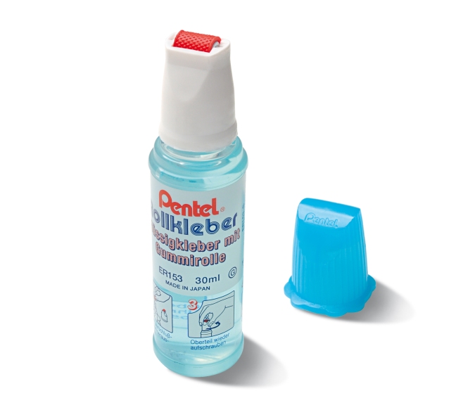 Klej w płynie 30ml z gumową rolką Pentel