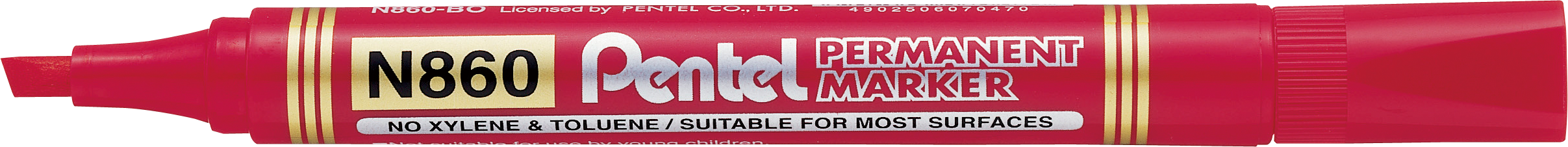 Marker permanentny Pentel N860 czerwony