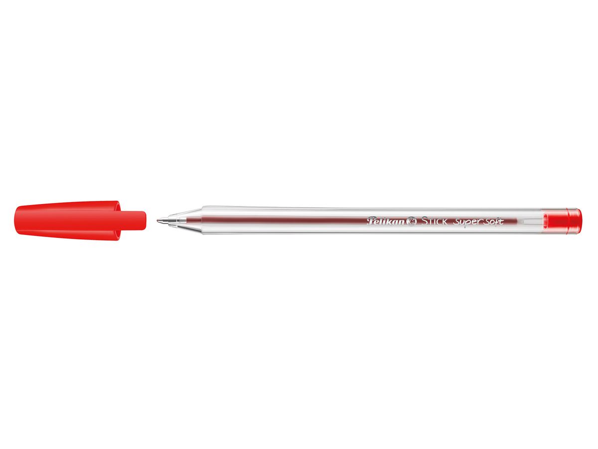 Długopis Stick Super Soft K86 czerwony Pelikan