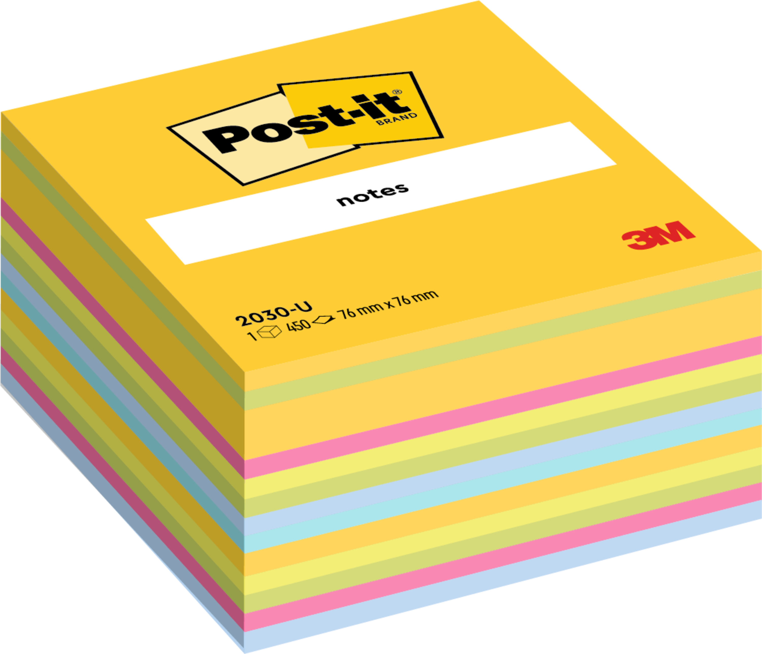 Karteczki samoprzylepne Post-it kostka ultra-color 76x76mm 450k