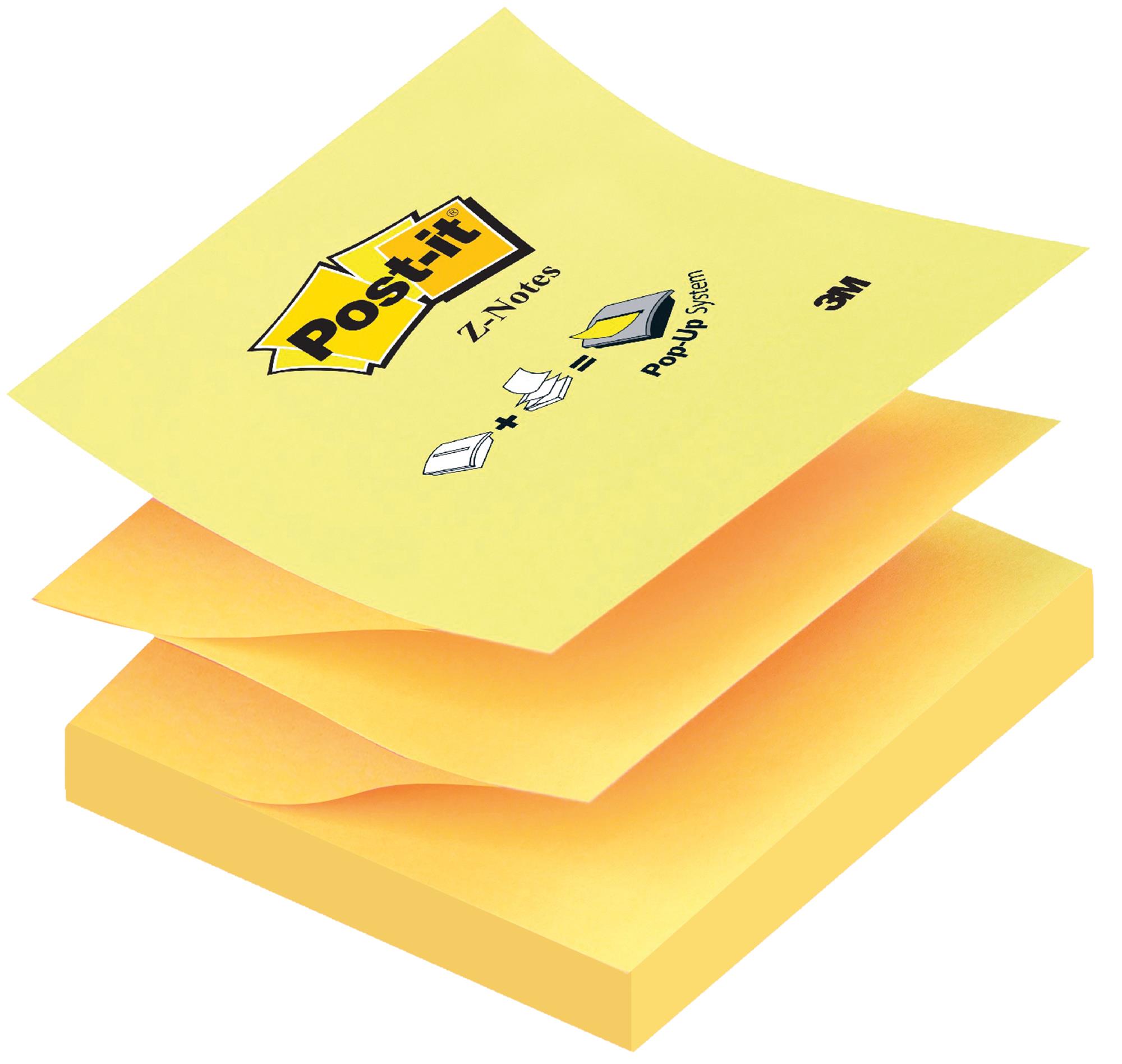 Karteczki samoprzylepne Post-it Z-Notes żółte 76x76 100k