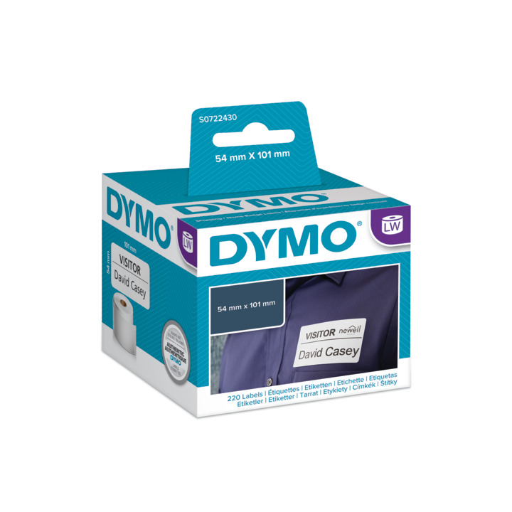 Etykiety Dymo 101x54 mm 220szt. identyfikatory imienne