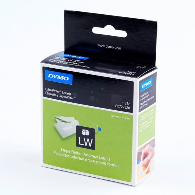 Etykiety Dymo adresowe 25x54 mm 500szt. białe