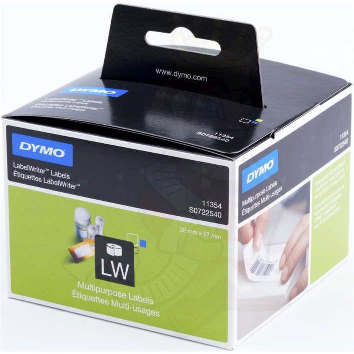 Etykiety Dymo uniwersalne 32x57 mm 1000szt. białe papierowe